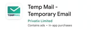 Temp Mail -Temporary Email